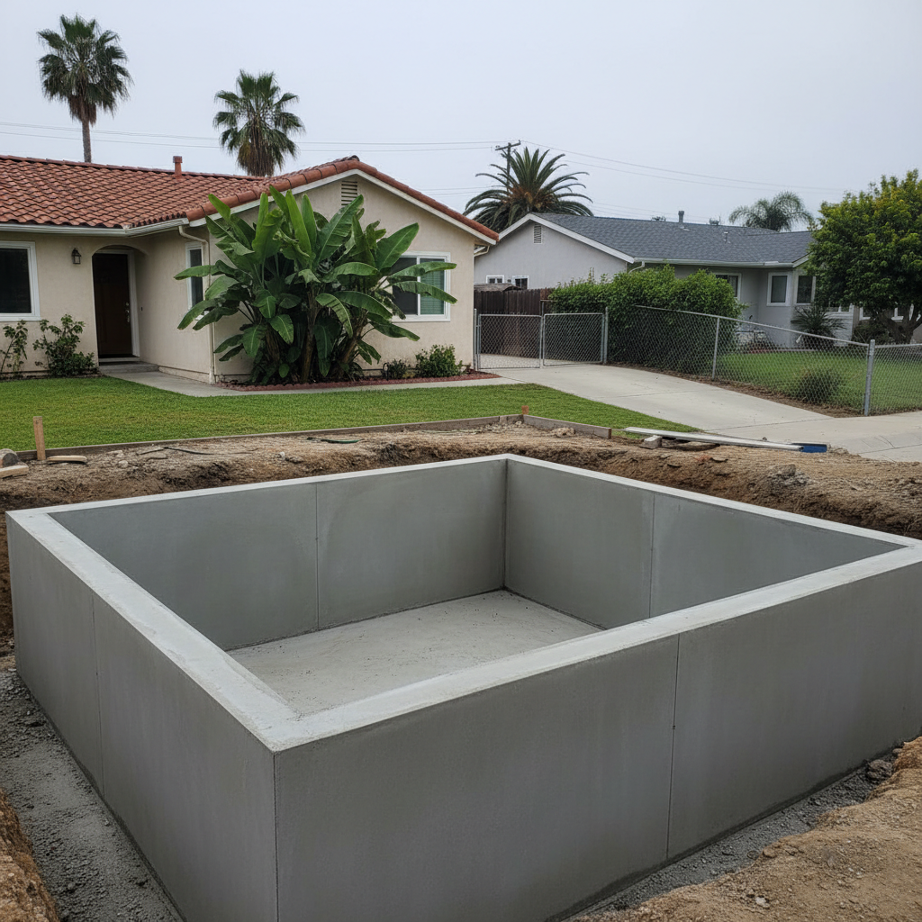 Elite Concrete crew working on a home