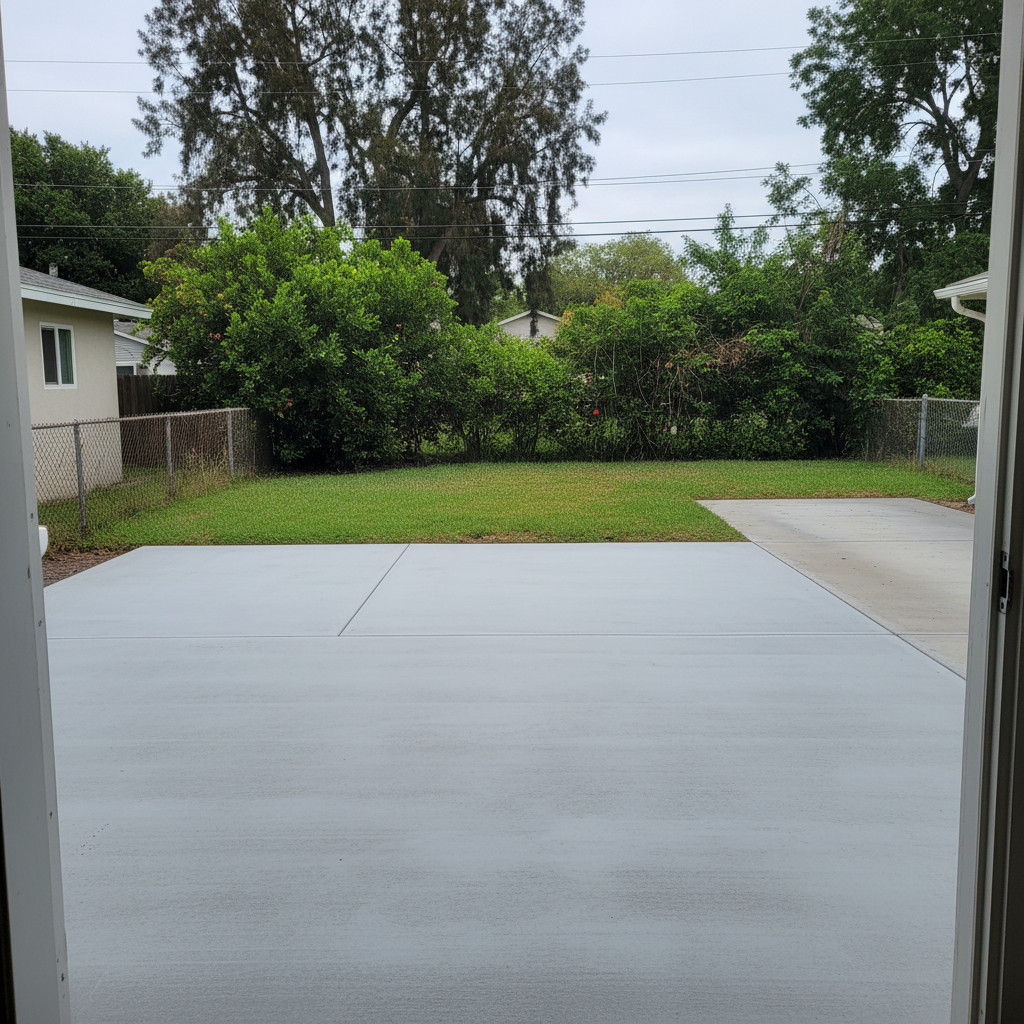 Concrete Patios completed by Elite Concrete in Bossier City, LA